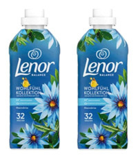 Lenor Sea Breeze Konsantre Paculi Yağı 64 Yıkama Yumuşatıcı 2x800 ml