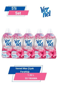 Vernel Çiçek Ferahlığı Konsantre Çiçek Bahçesi 275 Yıkama Yumuşatıcı 5x1.32 lt