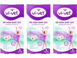 Vi-vet Azulen Tüm Ciltler 123 Adet Kadın Tüm Vücut Ağda Bandı