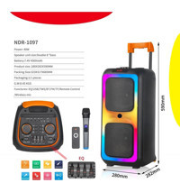 Tastech NDR-1097 40 W Radyolu Işıklı Siyah Bluetooth Hoparlör