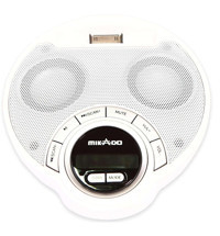 Mikado MD-IP1335 5 W Radyolu 5 W Işıklı Beyaz Bluetooth Hoparlör