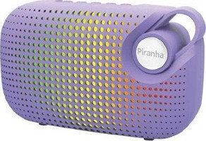 Piranha 7832 Işıklı Taşınabilir Mor Bluetooth Hoparlör