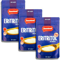 Sweetwell Sıfır Kalori Eritritol Tatlandırıcı Toz Şeker 3x400 gr