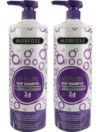 Morfose Keratin Besleyici Tüm Saçlar İçin Sülfatsız Keratinli 2'si 1 Arada Şampuan 2x1000 ml