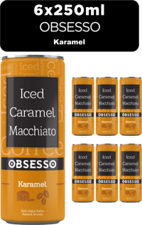 Obsesso Karamel Macchiato Soğuk Kahve 6x250 ml