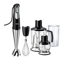 Braun MQ745 Aperitive Multiquick 1250 ml Plastik Turbolu Çift Bıçaklı 4'lü Büyük Blender Seti Siyah