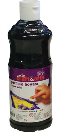 Craft and Arts Umix 500 ml Siyah Parmak Boyası