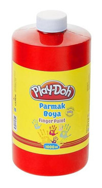 Play-Doh Yıkanabilir 1 lt Kırmızı Parmak Boyası