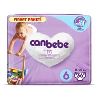 Canbebe 6 Numara Bantlı Bebek Bezi 36 Adet