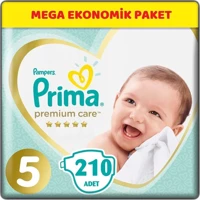 Prima Premium Care 5 Numara Cırtlı Bebek Bezi 210 Adet