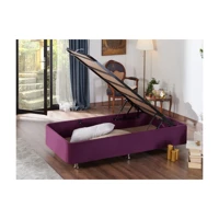 Niron Yatak Purple 80x200 cm Başlıksız Sandıklı Tek Kişilik Baza Seti Mor