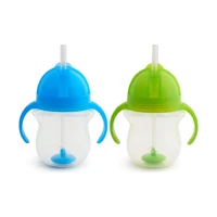 Munchkin Pipetli Akıtmaz Kulplu 6+ Ay 207 ml Alıştırma Bardağı Mavi-Yeşil