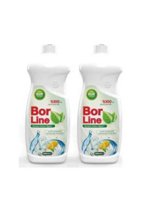 Bor Line Bor Katkılı Limon Kokulu Sıvı El Bulaşık Deterjanı 2x650 ml