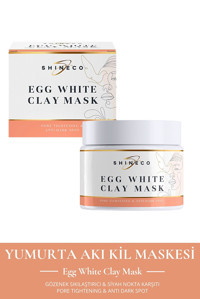 Shineco Egg White Clay Mask Killi Krem Yüz Maskesi 50 ml