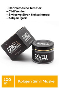 Axwell Arındırıcı Simli Collagen Soyulabilir Jel Yüz Maskesi 100 ml