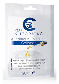 Miss Cleopatra Collagen Arındırıcı Killi Soyulabilir Jel Yüz Maskesi 20 ml