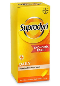 Supradyn Daily Yetişkin Mineral 60 Adet