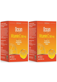 Ocean Vitamin C Kuşburnu Turunçgil Yetişkin 2x60 Adet