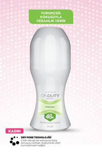 Avon On Duty Fresh Pudralı Ter Önleyici Antiperspirant Roll-On Kadın Deodorant 50 ml