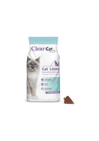 Clear Cat Lavanta Kokulu Topaklanan İnce Taneli Bentonit Kedi Kumu 5 lt