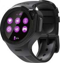 Elari 4GR (KP-4GR) Android Wear GPS Su Geçirmez 57 mm Silikon Kordon Daire Kameralı Sim Kartlı Çocuk Akıllı Saat Siyah