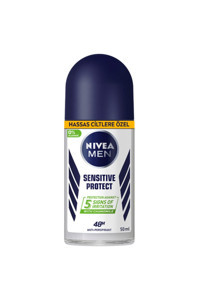 Nivea Sensitive Protect Pudrasız Ter Önleyici Antiperspirant Roll-On Erkek Deodorant 50 ml