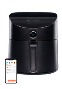 Neutron Ntl-AF-55Lw Smart Airfryer 5.5 lt Tek Hazneli Izgara Yapan Led Ekranlı Yağsız Sıcak Hava Fritözü Siyah