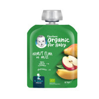 Gerber Tahılsız Glutensiz Organik Armutlu Elmalı Muzlu Kaşık Maması 90 gr