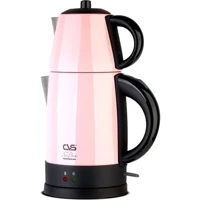 Cvs DN 1515PE Sudem Deluxe Çelik Demlikli 1800 W Çelik Gövdeli Pembe Çay Makinesi