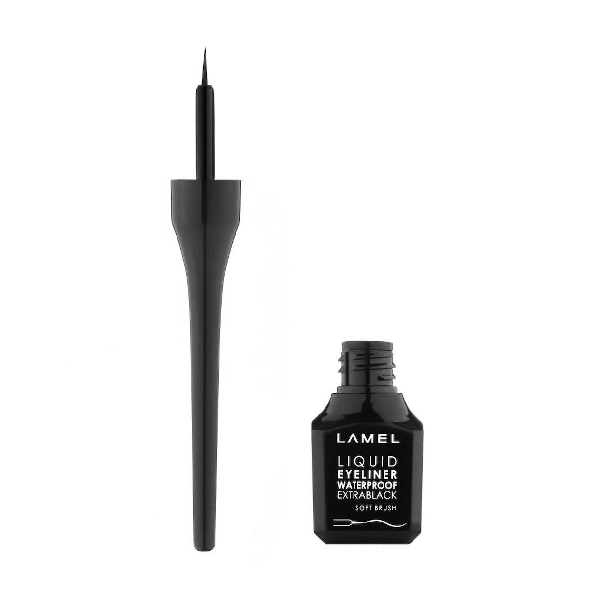 Lamel Cosmetics Suya Dayanıklı Mat 1 Siyah Kalıcı Likit Eyeliner