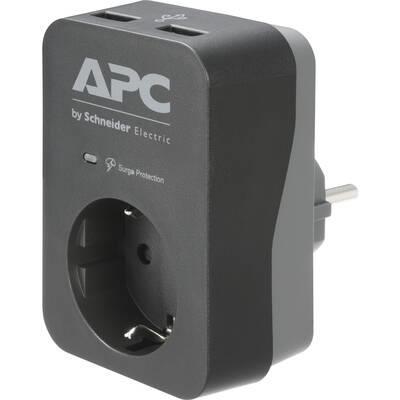 Schneider APC USB Girişli İç Mekan Tekli Priz Gri