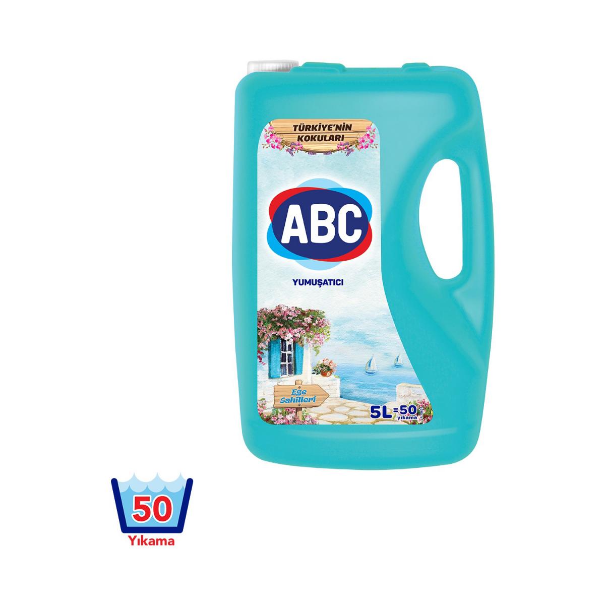 ABC Ege Sahilleri 50 Yıkama Yumuşatıcı 4 x 5 lt