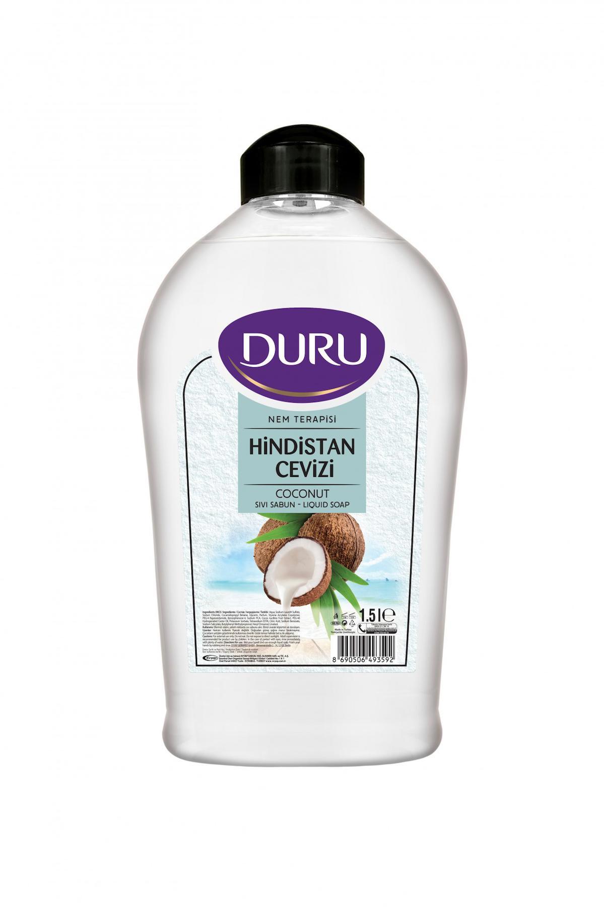 Duru Hindistan Cevizli Nemlendiricili Sıvı Sabun 1.5 lt Tekli