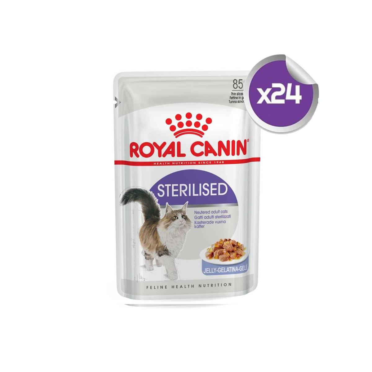 Royal Canin Sterilised Kısırlaştırılmış Etli Yaş Kedi Maması 24x85 gr