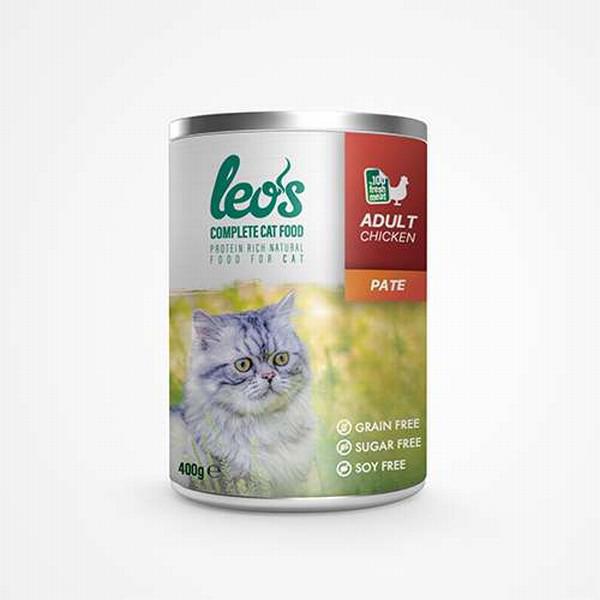 Leo's Complete Tavuklu Ezme Yetişkin Yaş Kedi Maması 400 gr