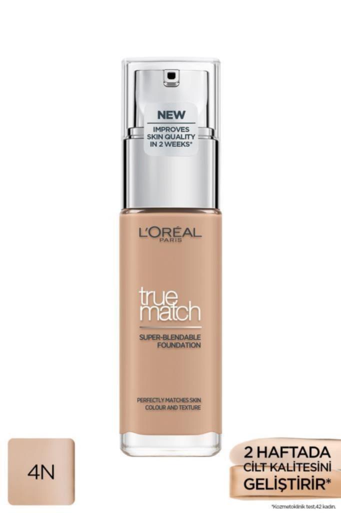 L'Oréal Paris True Match 4N Beige Likit Serum Fondöten 30 ml