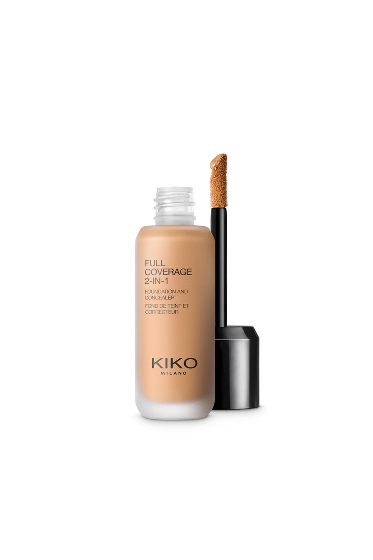 Kiko Full Coverage 2 in 1 80-01 Warm Beige Likit Serum Fondöten 25 ml