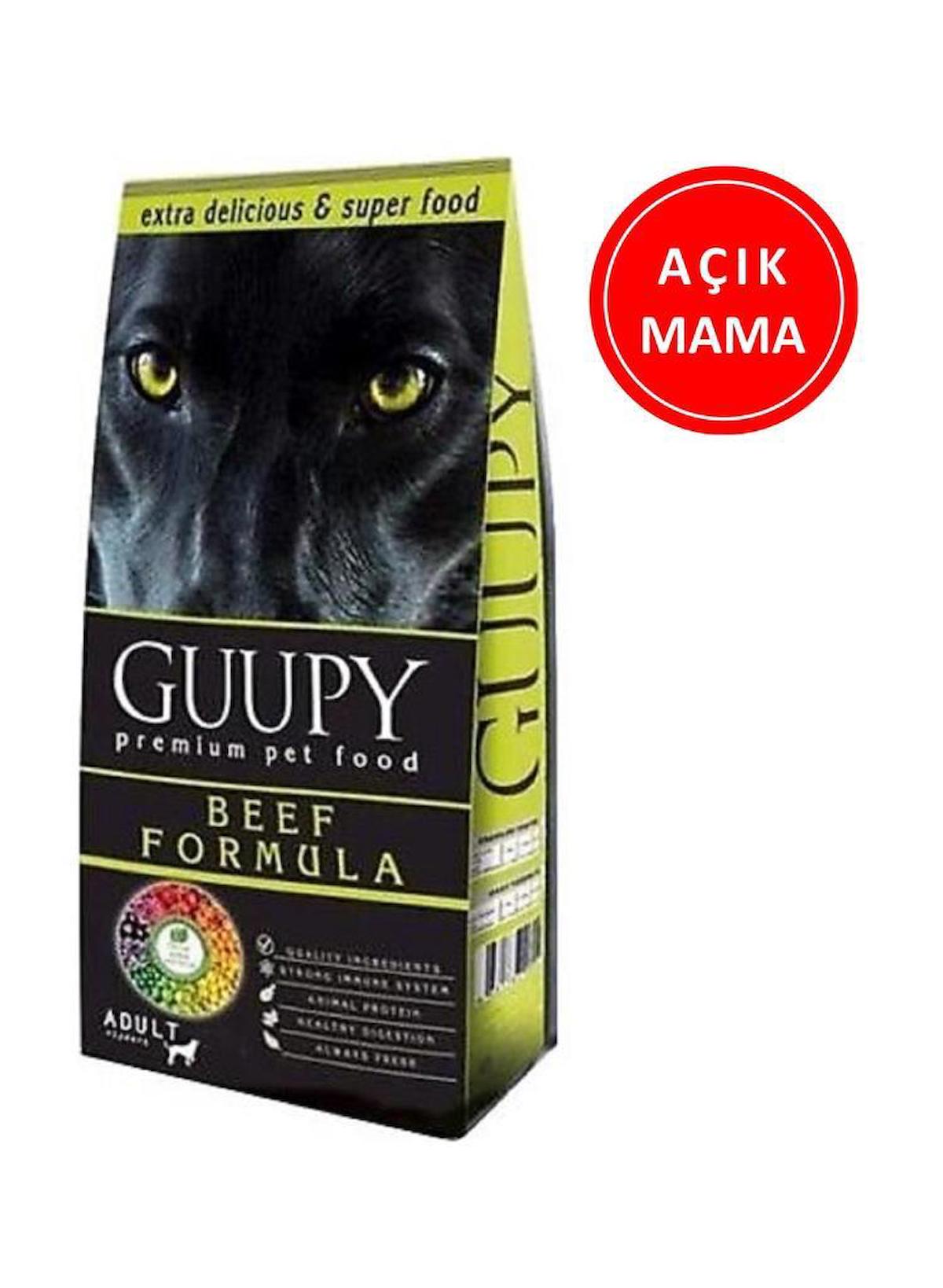 Guupy Biftekli Tüm Irklar Yetişkin Kuru Köpek Maması 1 kg