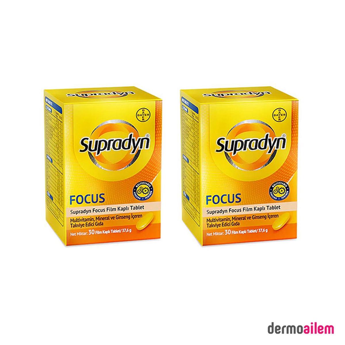 Supradyn Energy Focus Aromasız Unisex Vitamin 2x30 Tablet