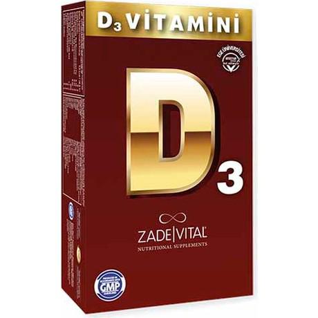 Zade Vital D3 Vitamini Aromalı Unisex 30 Kapsül