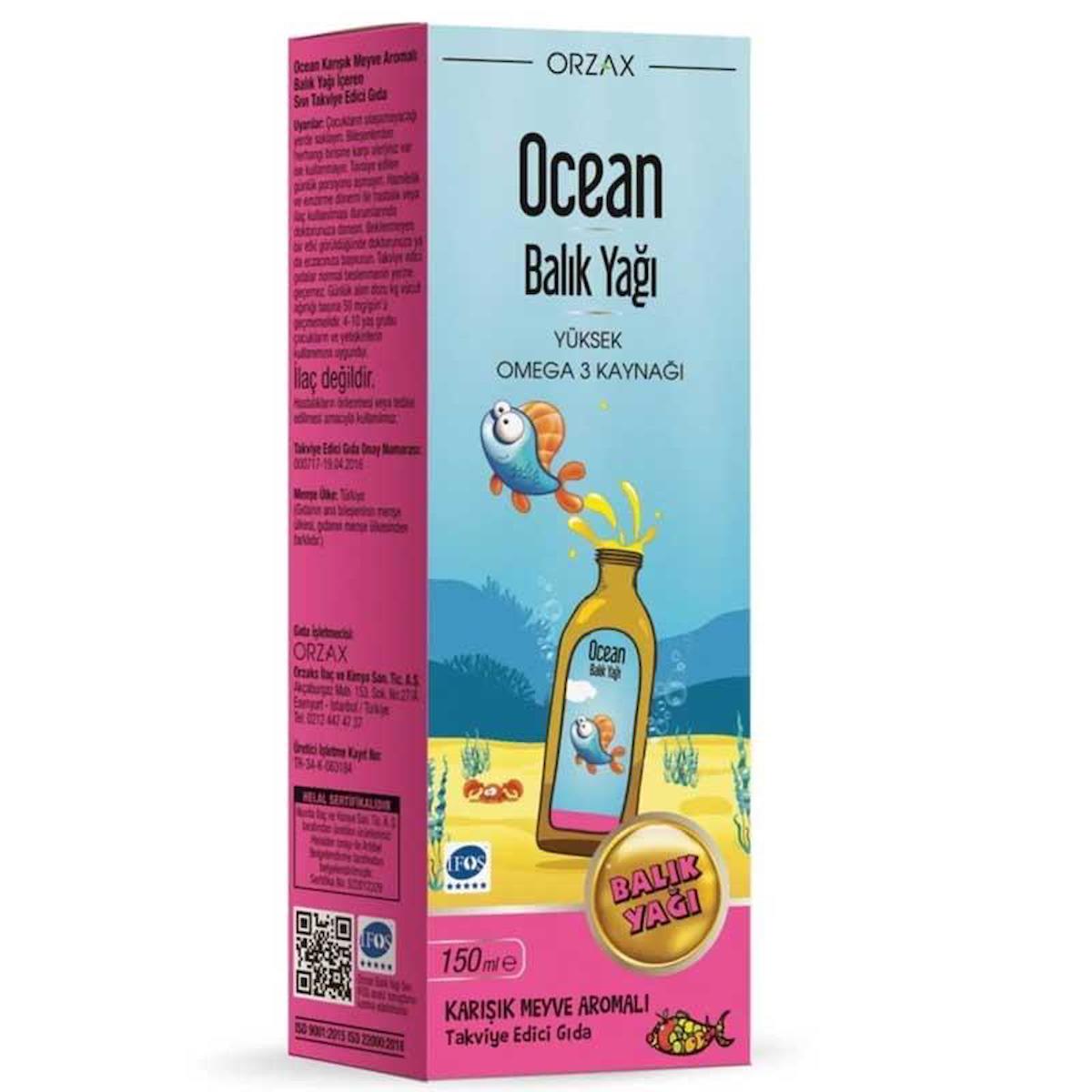 Ocean Omega-9 Aromalı Çocuk Vitamin 150 ml