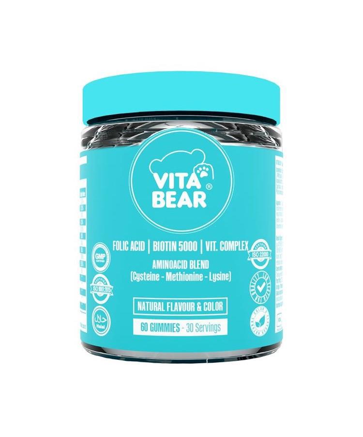 Vita Bear Strong Hair Gummy Aromalı Unisex Vitamin 60 Kapsül