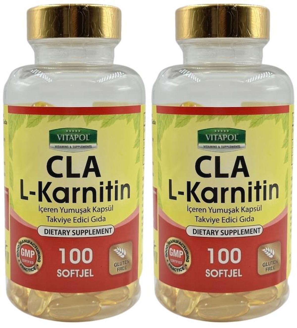 Vitapol Cla L-Karnitin Aromasız Unisex Vitamin 2x100 Kapsül