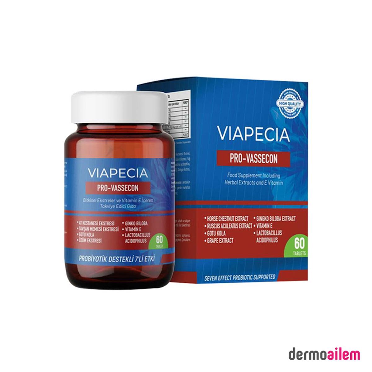 Viapecia Pro-Vassecon Aromasız Unisex Vitamin 60 Tablet