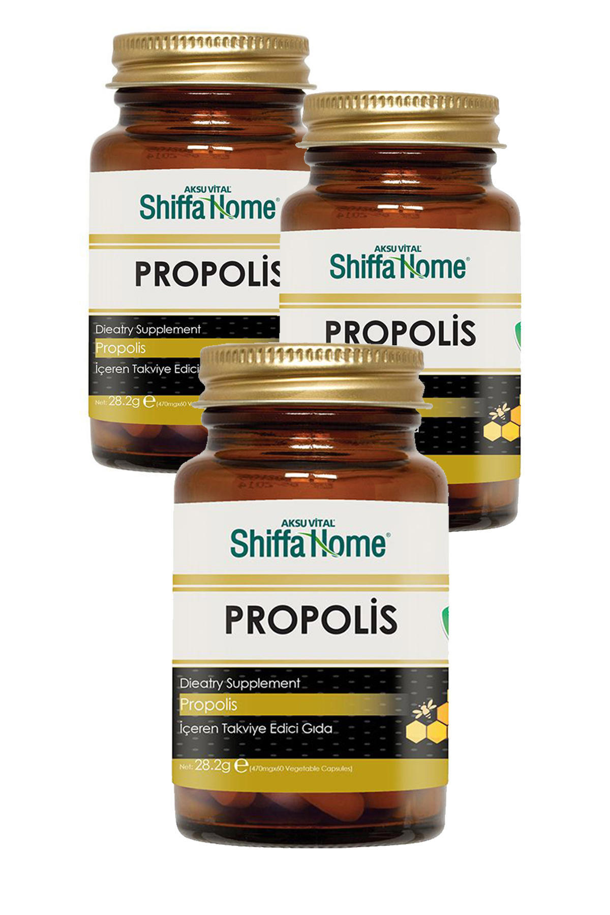 Shiffa Home Propolis Aromasız Unisex Vitamin 3x60 Kapsül