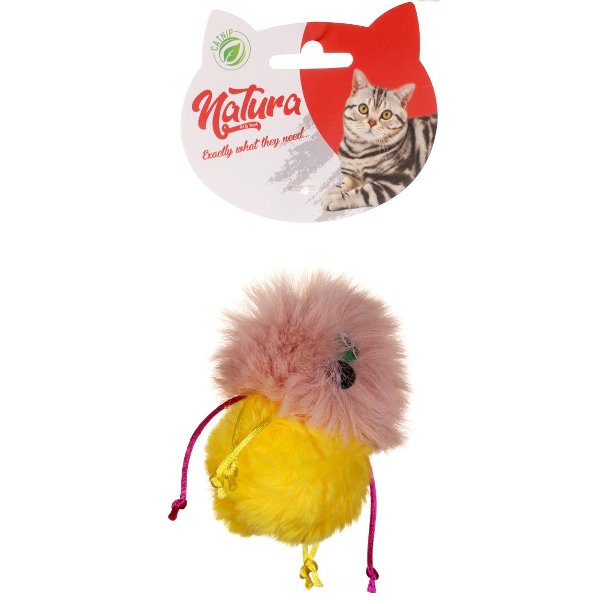 Natura Peluş Tüylü Isırma Yavru-Yetişkin Canavar Kedi Oyuncağı