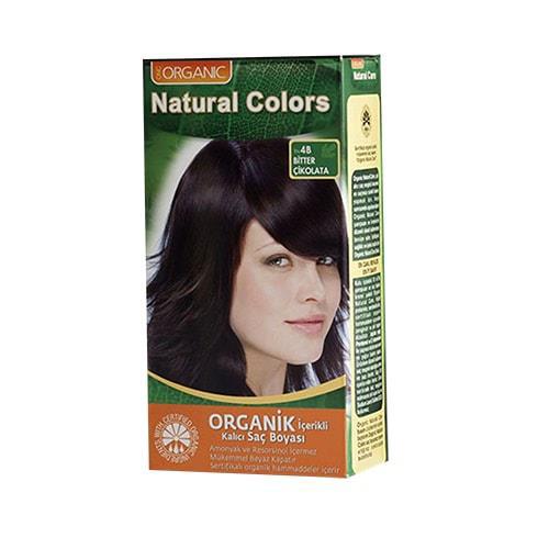 Organic Natural Colors 4B Bitter Çikolata Organik Krem Saç Boyası