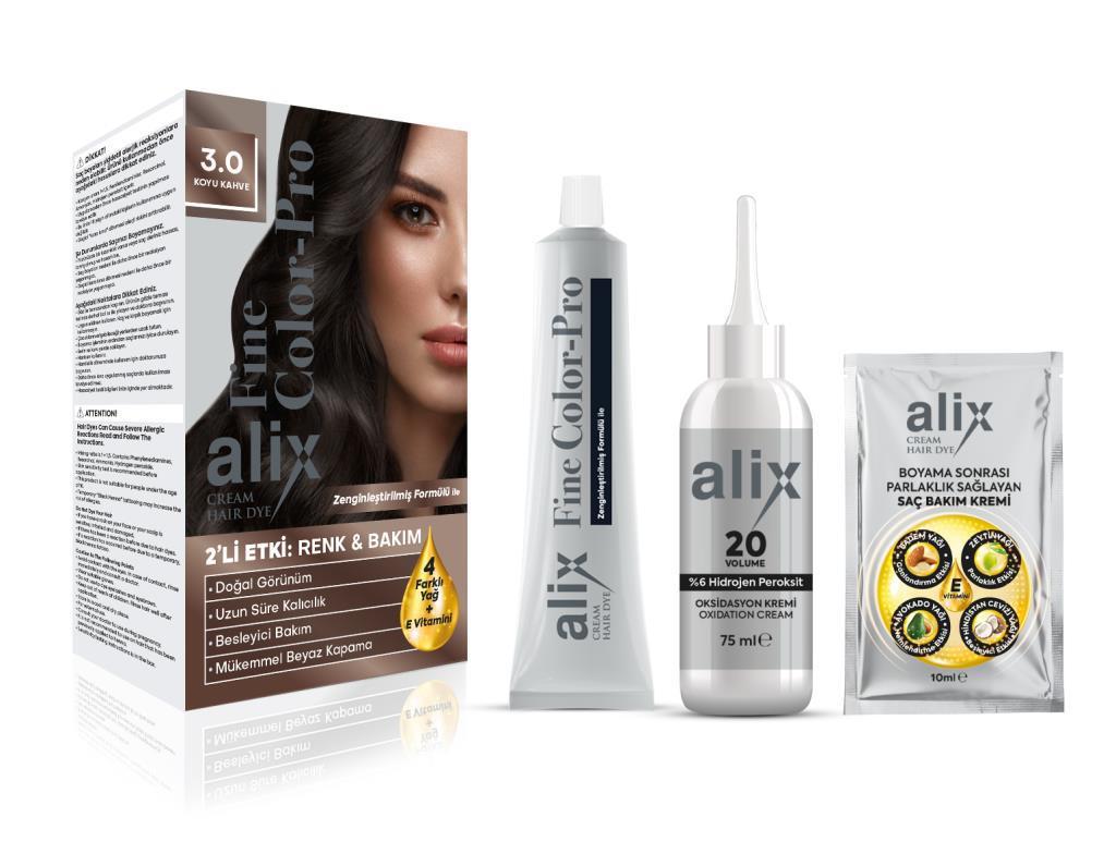 Alix Avien 3.0 Koyu Kahve Krem Saç Boyası 50 ml