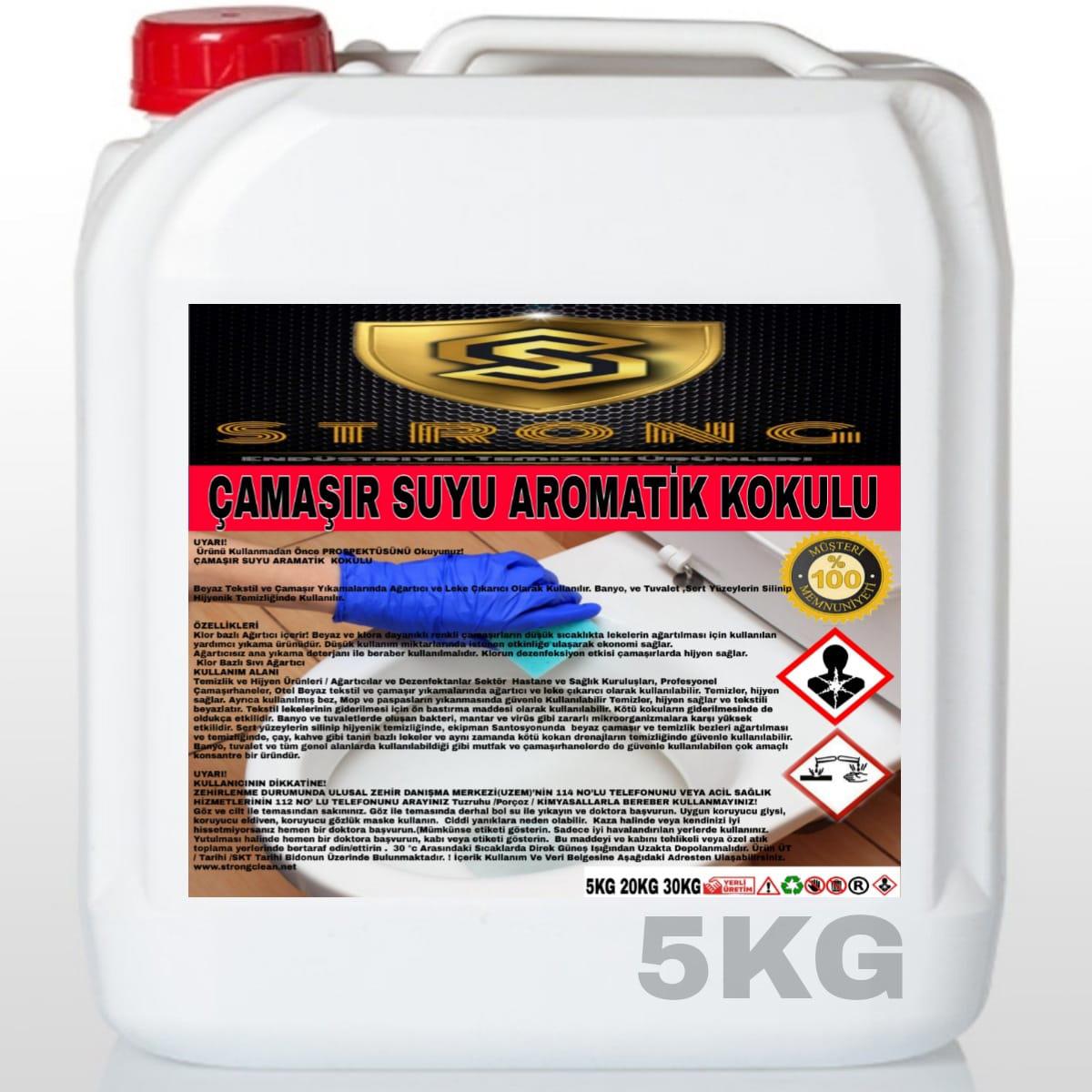 Strong Aromatik Kokulu Sıvı Çamaşır Suyu 5 kg