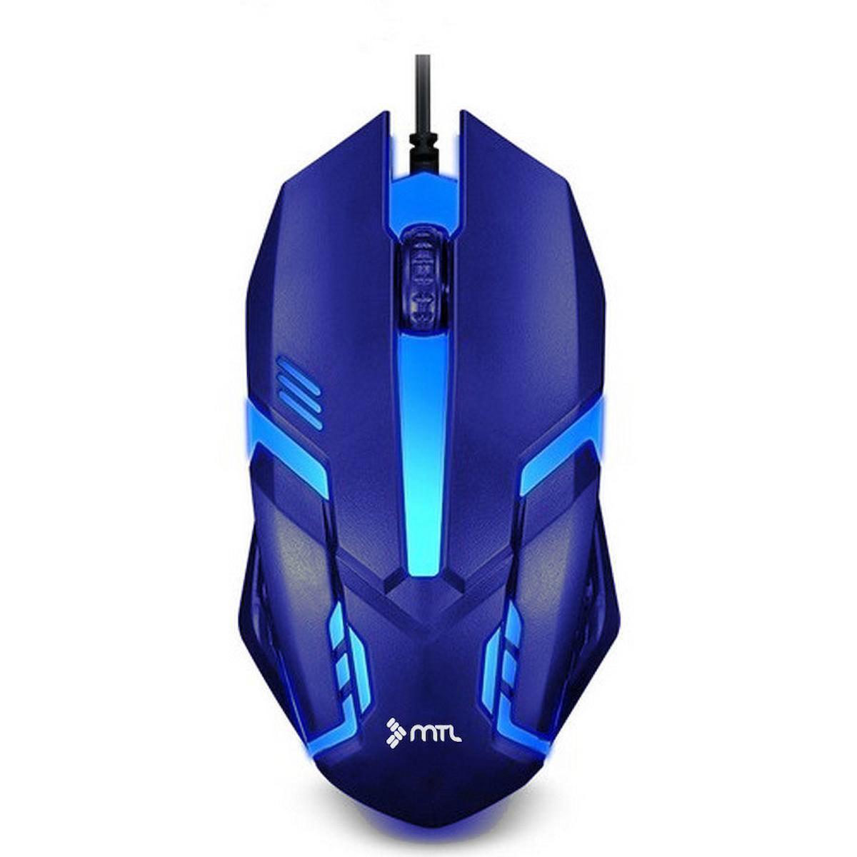 MTL MT8203 RGB Kablolu Mavi Optik Mouse